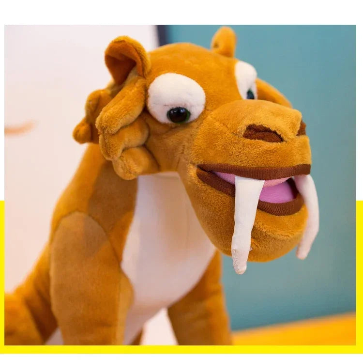 Ice Age Plush Toy Squirrel Mammoth Elephant Swordtooth Tiger Doll Soft Stuffed Animal Sleeping Pillow Gifts for Kids and Girls