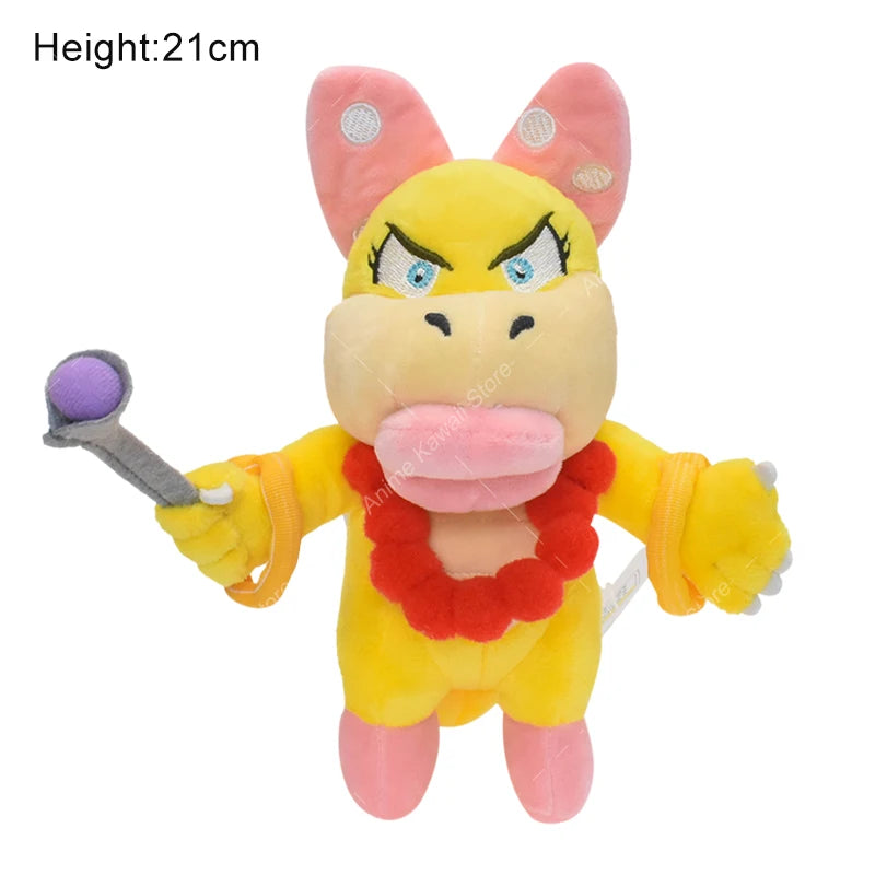 Super Mario Plush Toys Wonder Bowser Jr Meowser Lemmy Iggy Bowser Anime Stuffed Cartoon Peluche Dolls Kids Gifts