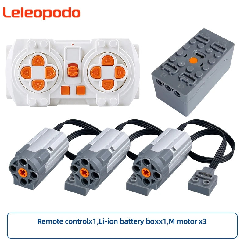 MOC Power Functions Enhanced Version M L XL Servo Red Motor Technical Part Building Block Toy Accessories Compatible with Brand