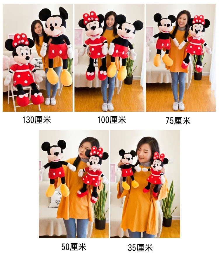 Disney Mickey Mouse Minnie Plush Dolls Animal Stuffed Toys Birthday gift Christmas Gift for Kids Cute Mickey Minnie Presents