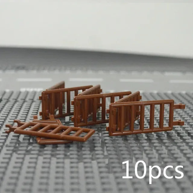 MOC City Friends House Parts Fence Stairs Ladder Gate Building Blocks Door Window Figures Garden Leduo DIY Accessories Bricks