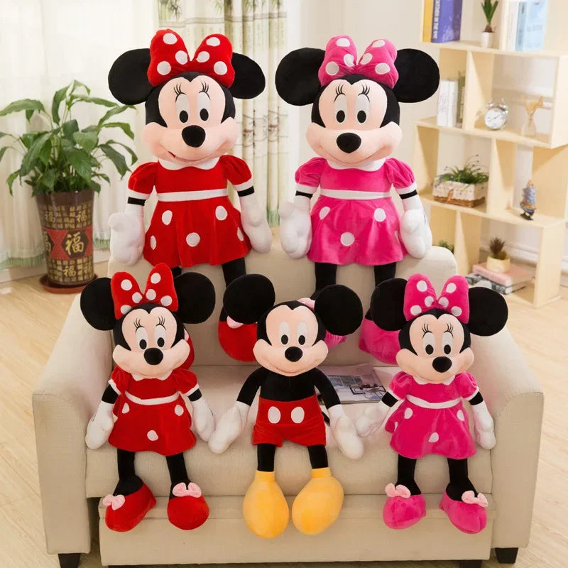 Disney Mickey Mouse Minnie Plush Dolls Animal Stuffed Toys Birthday gift Christmas Gift for Kids Cute Mickey Minnie Presents