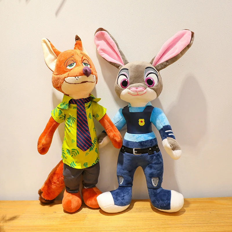 30Cm40Cm Kawaii Disney Zootopia Nick Wilde Judy Hopps Plush Doll Toy Anime New Sofa Room Decoration Children's Birthday Gift