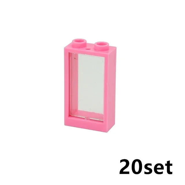 MOC City Friends House Parts Fence Stairs Ladder Gate Building Blocks Door Window Figures Garden Leduo DIY Accessories Bricks