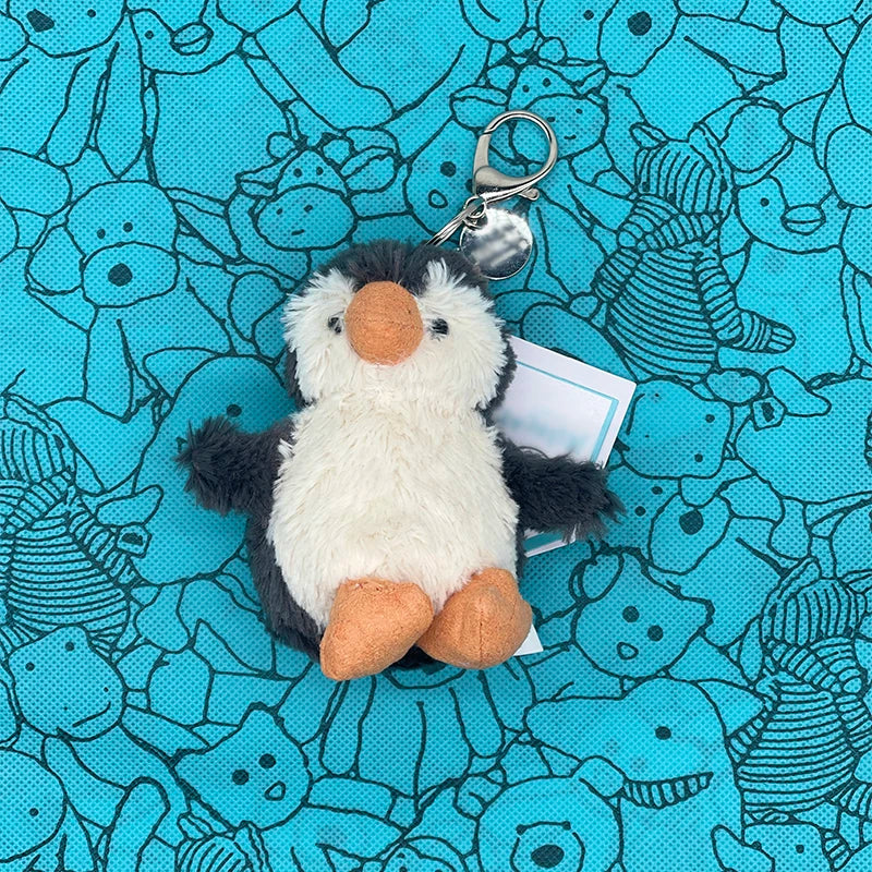 Marshmallow Plush Toy, Small Cherry Charm, Little Turtle Plush Toy, Croissant, Little Penguin JC Bag Charm