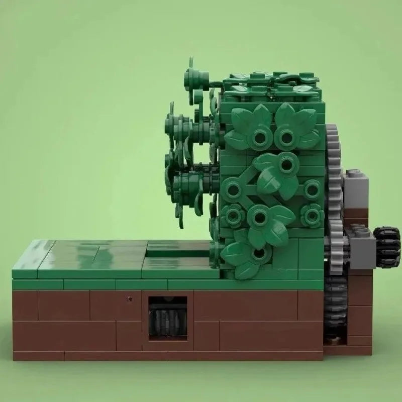 MOC Building Block Homer Backing Into the Bushes Technology Bricks Birthday Christmas Holiday DIY Gifts Adults Toys