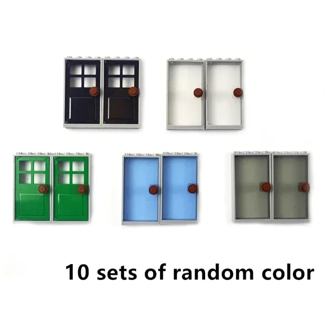 MOC City Friends House Parts Fence Stairs Ladder Gate Building Blocks Door Window Figures Garden Leduo DIY Accessories Bricks