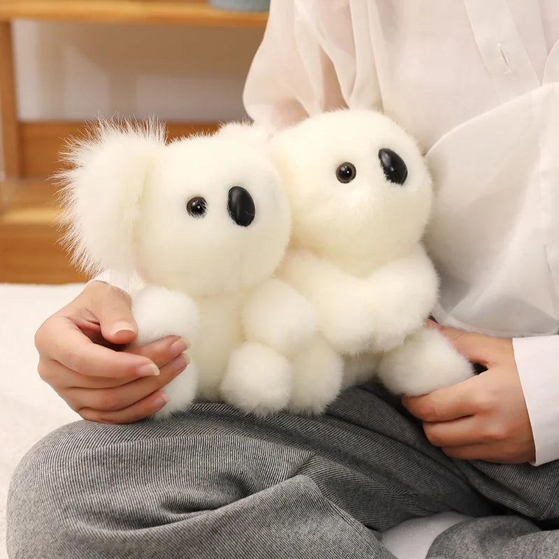 Lovely Australia Koala Plush Toys Furry Koala Bear Plush Dolls Stuffed Soft Animal Pillow for Friend Birthday Christmas Gift