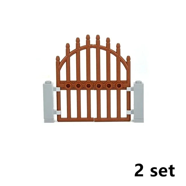 MOC City Friends House Parts Fence Stairs Ladder Gate Building Blocks Door Window Figures Garden Leduo DIY Accessories Bricks