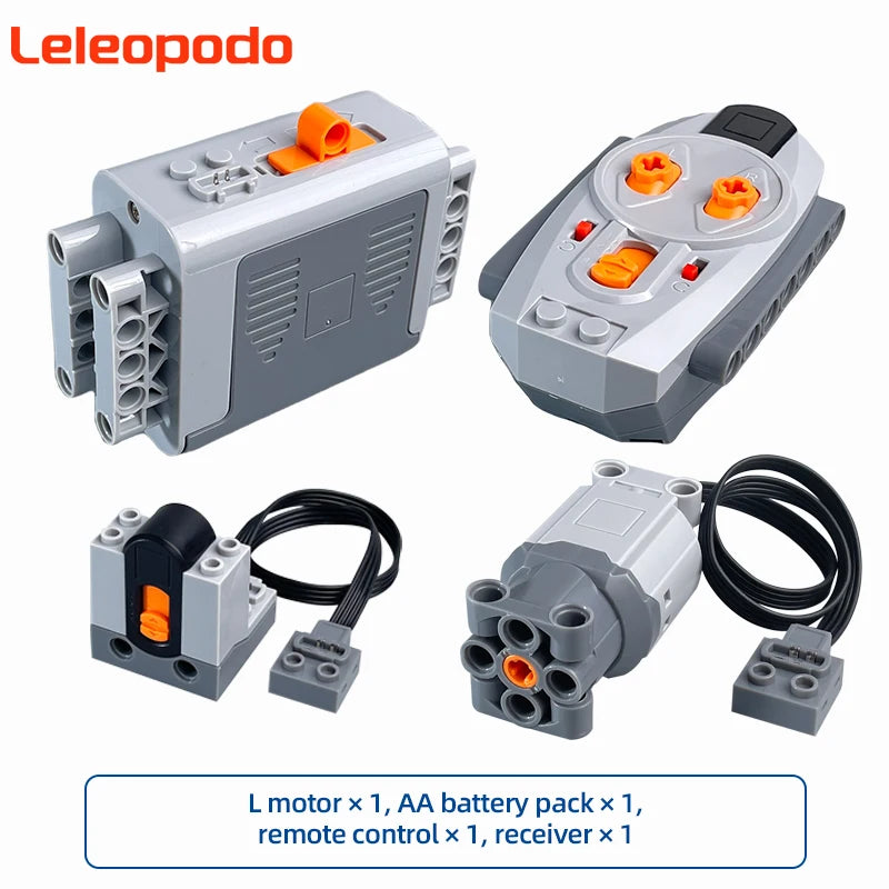 MOC Power Functions Enhanced Version M L XL Servo Red Motor Technical Part Building Block Toy Accessories Compatible with Brand