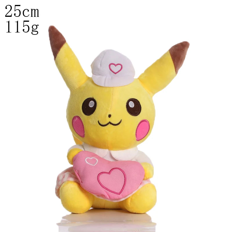 Cute Pikachu Plush Toy Pokemon Charmander Squirtle Bulbasaur Stuffed Doll Eevee Scorbunny Gengar Snorlax Christmas Gifts