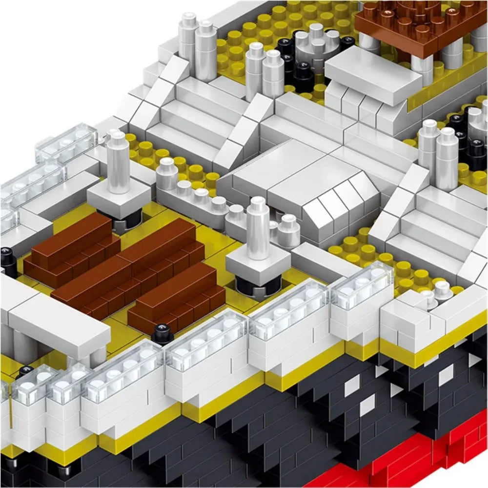 4000+Pcs Titanic Model Cruise Ship Building Blocks MOC Boat Bricks Collection DIY Construction Toys for Children Gift