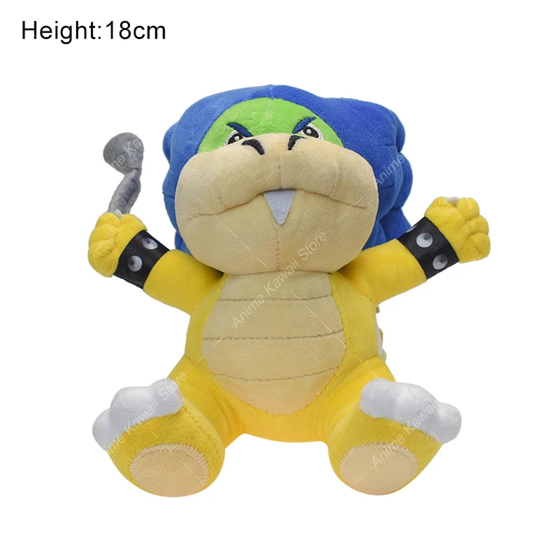 Super Mario Plush Toys Wonder Bowser Jr Meowser Lemmy Iggy Bowser Anime Stuffed Cartoon Peluche Dolls Kids Gifts