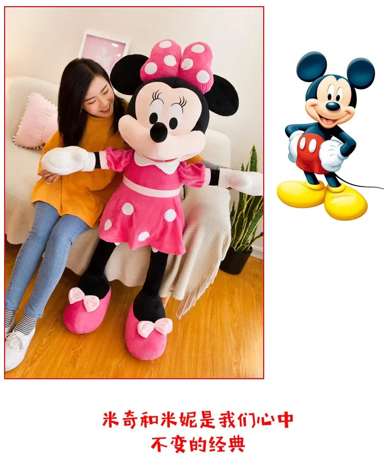 Disney Mickey Mouse Minnie Plush Dolls Animal Stuffed Toys Birthday gift Christmas Gift for Kids Cute Mickey Minnie Presents