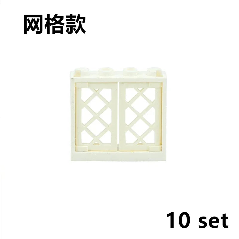 MOC City Friends House Parts Fence Stairs Ladder Gate Building Blocks Door Window Figures Garden Leduo DIY Accessories Bricks