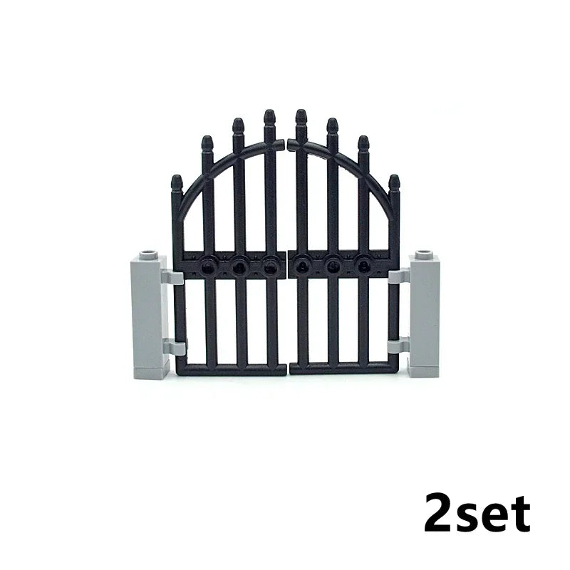 MOC City Friends House Parts Fence Stairs Ladder Gate Building Blocks Door Window Figures Garden Leduo DIY Accessories Bricks