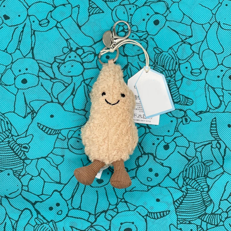 Marshmallow Plush Toy, Small Cherry Charm, Little Turtle Plush Toy, Croissant, Little Penguin JC Bag Charm