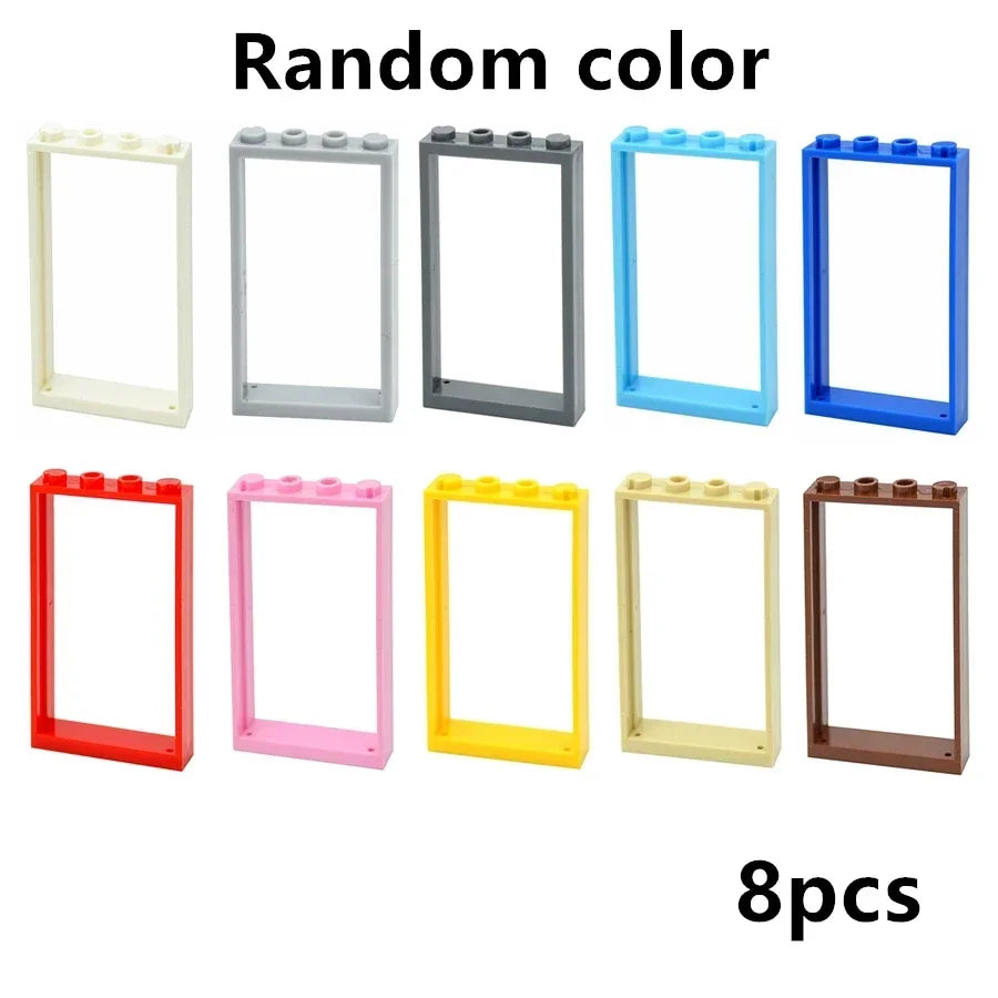 MOC City Friends House Parts Fence Stairs Ladder Gate Building Blocks Door Window Figures Garden Leduo DIY Accessories Bricks