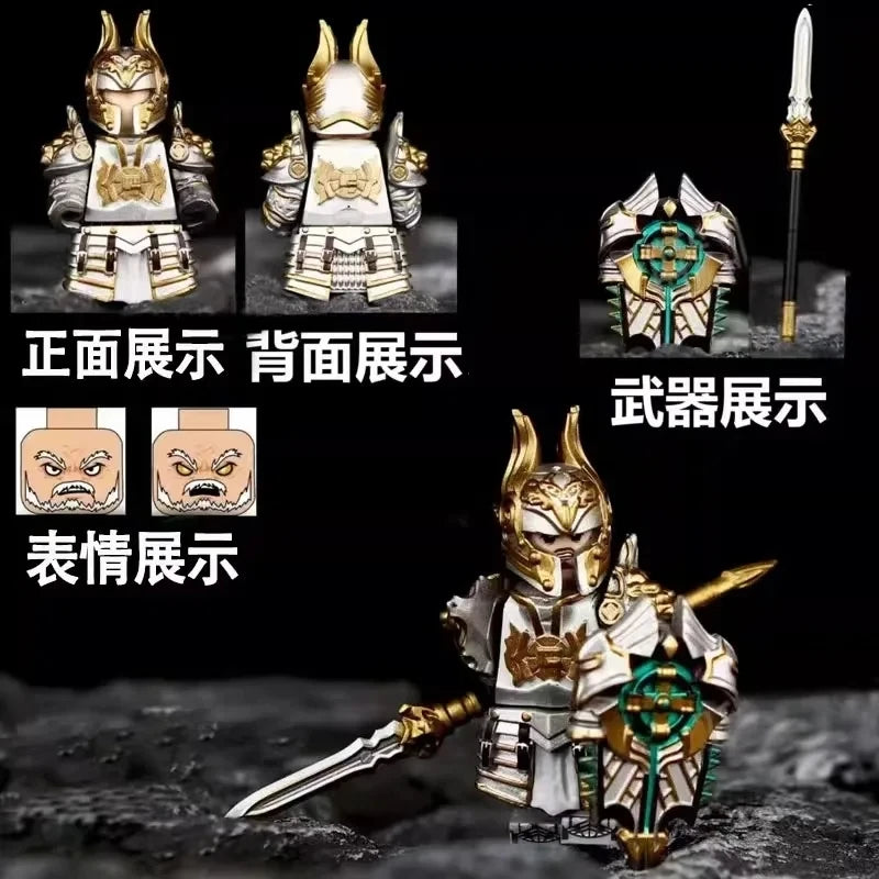 Medieval Round Table Knights Assemble Compatible Bricks Berserk Guts Puzzle Action Figures Model Building Blocks Doll Toy Gifts