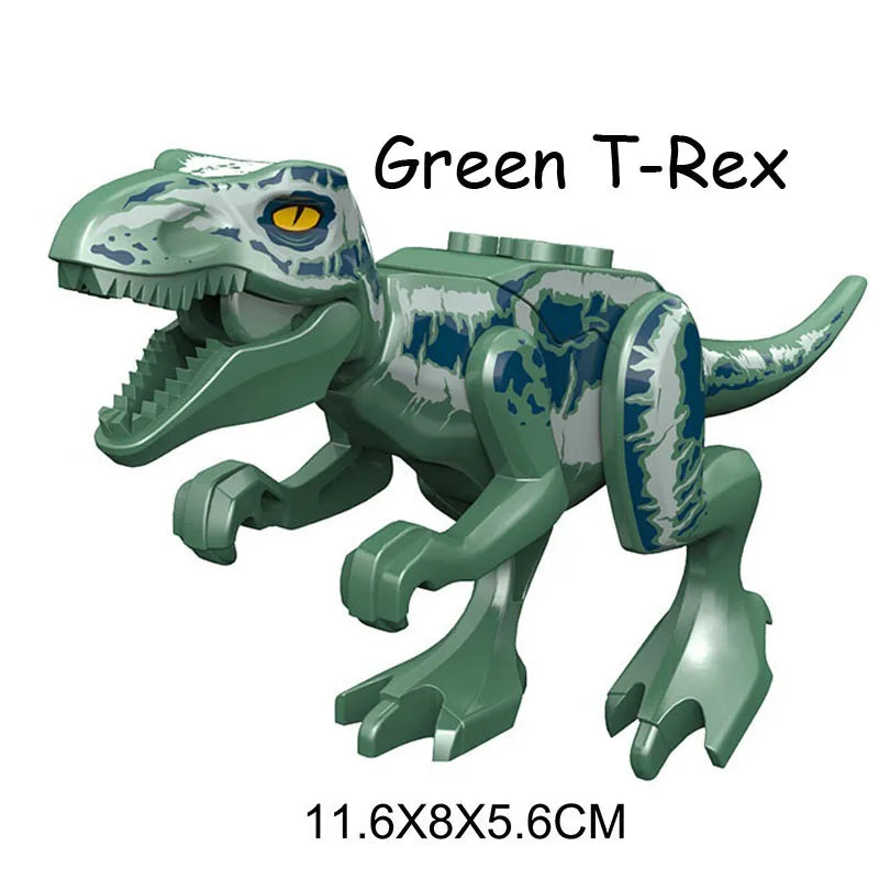 Jurassic Dinosaur World Park Indominus Rex Gyrosphere Escape Ball Owen Blue Model Building Blocks Enlighten Toys For Children