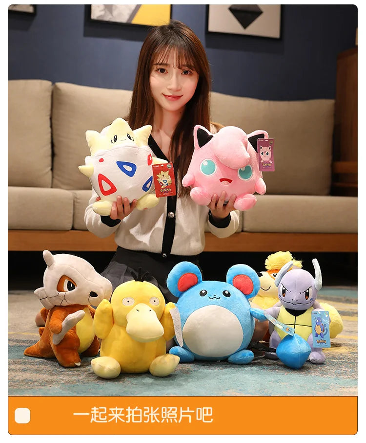 Pokemon Plush Stuff Toy Pikachu Charizard Doll Gengar Squirtle Plush Doll Espeon Glaceon Umbreon Soft Cartoon Toys Kids Gift