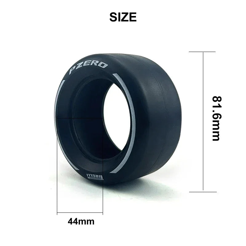 MOC F1 Car Printing tires 4410 81.6x44mm Compatible With 42207 42206 Model MOC Building Technology Accessories Blocks