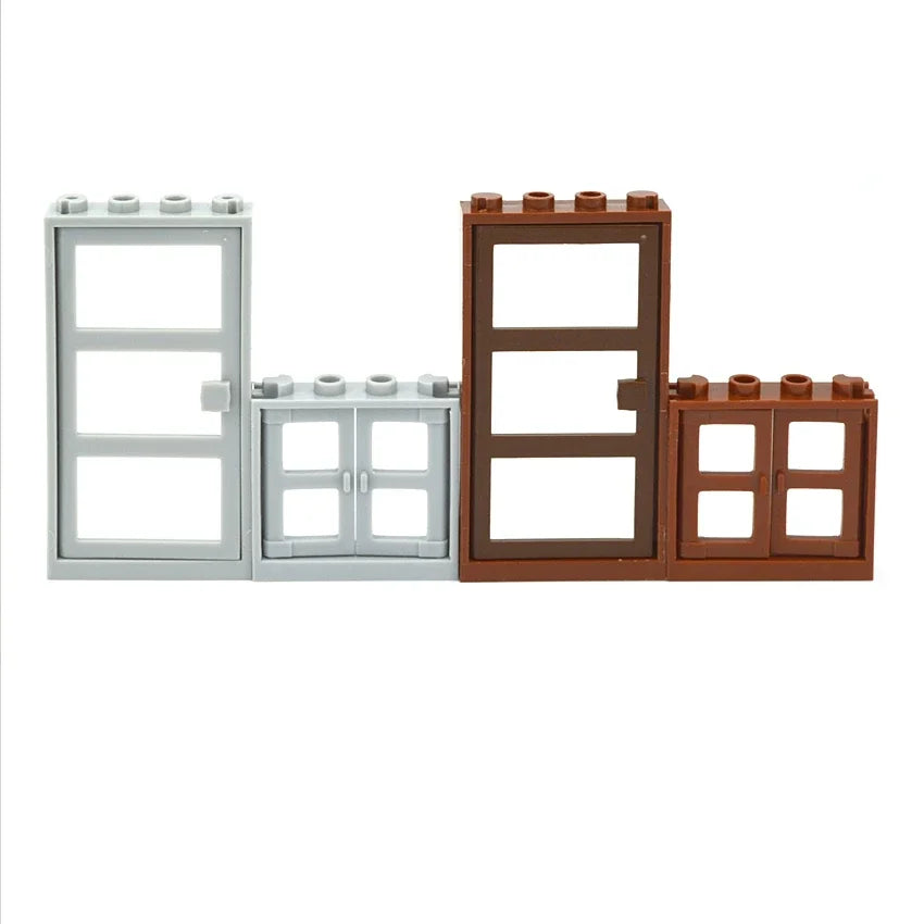 MOC City Friends House Parts Fence Stairs Ladder Gate Building Blocks Door Window Figures Garden Leduo DIY Accessories Bricks