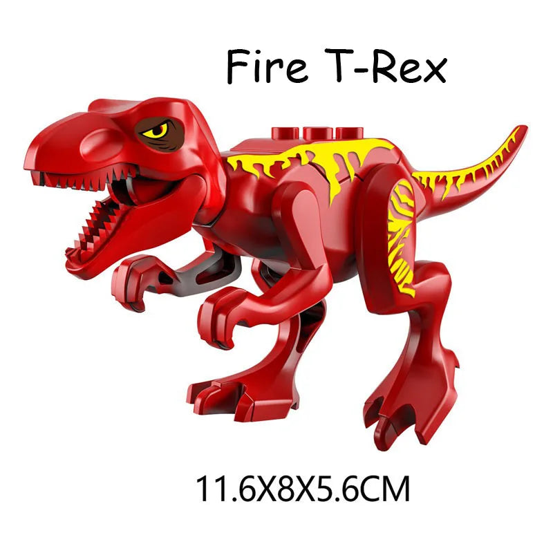 Jurassic Dinosaur World Park Indominus Rex Gyrosphere Escape Ball Owen Blue Model Building Blocks Enlighten Toys For Children